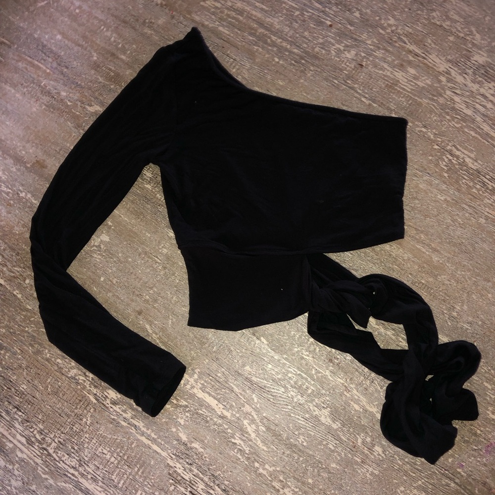 Single shoulder ballet top